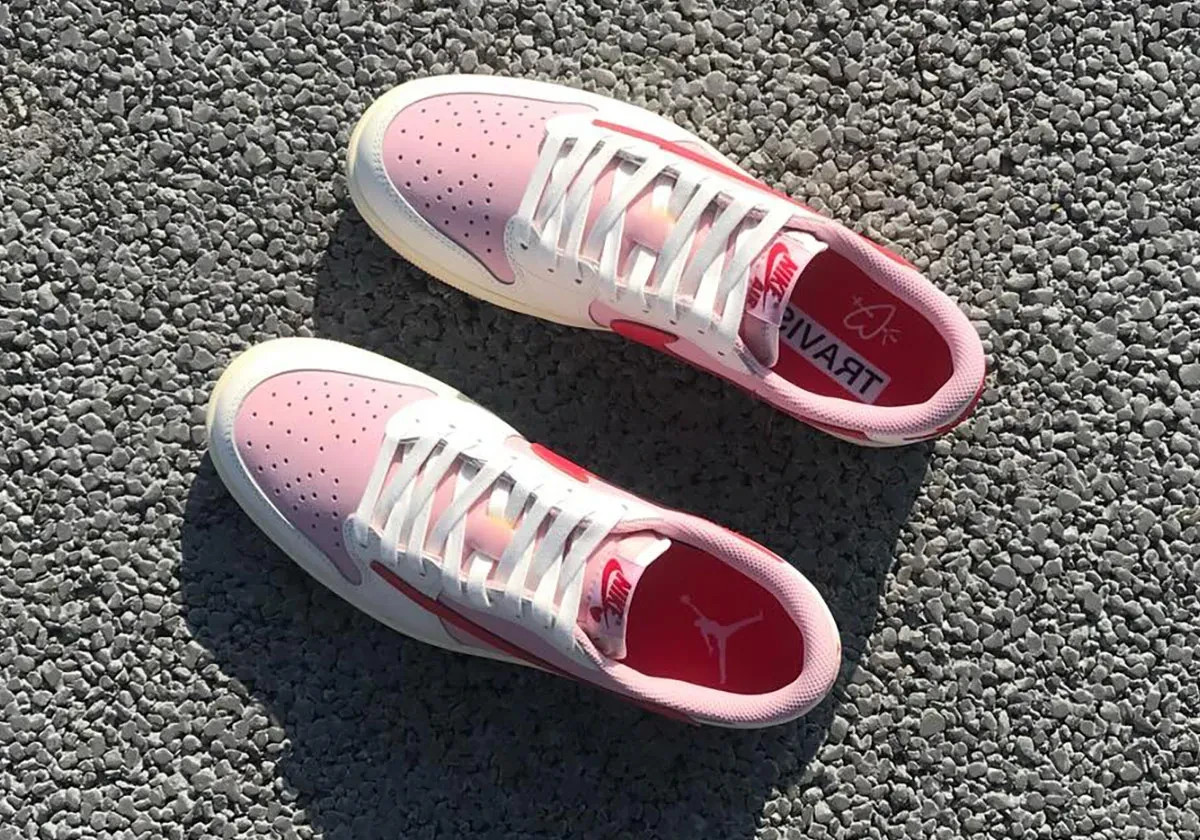 Jordan 1 Retro Low OG SP Travis Scott Pink 2 Styles Men's 5-15
