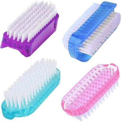 4 Pcs Double Sided Nail Brush for Every Day Use - 2 different kinds