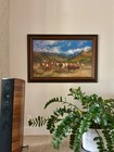 Eric Michaels Oil Painting, traditional western, cowboy, cattle drive, cattle — photo 2