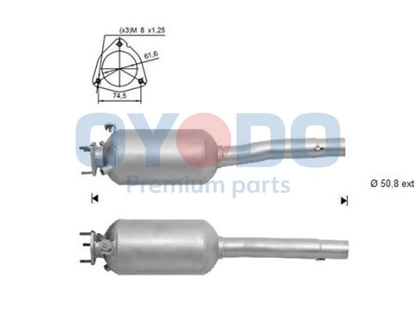 Oyodo DPF RußPartikelfilter Dieselpartikelfilter 20N0074-OYO FüR Fiat Doblo JTD-image