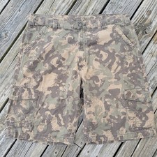 Carhartt Shorts Mens Size 40 B289 LOC Distressed Camouflage Cargo Pockets READ