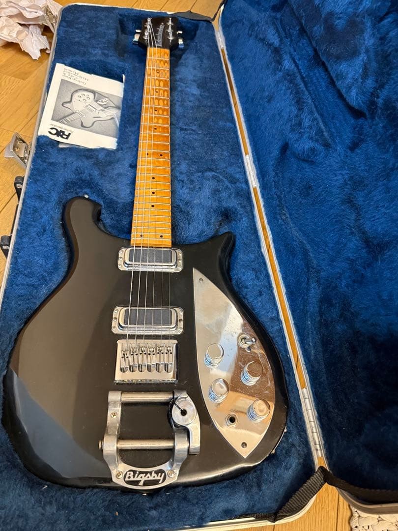 ギター Rickenbacker 650c Colorado Jetglo Bigsby Electric Guitar Rickenbacker 650c Colorado Jetglo Black Made in