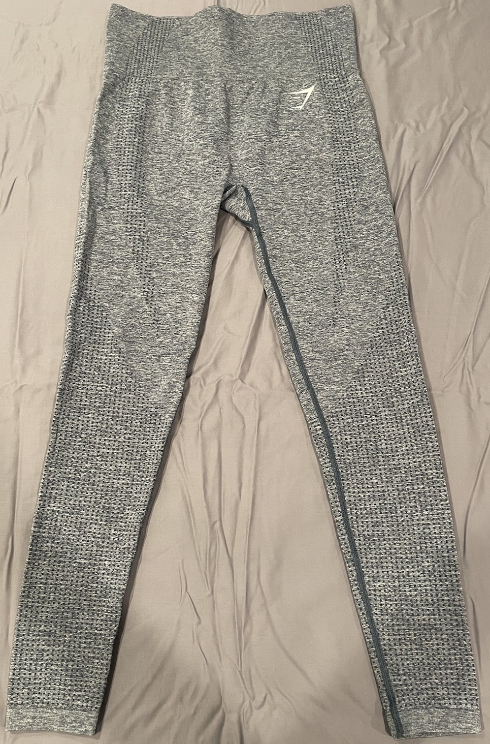 Gymshark Vital Seamless 2.0 Leggings Sz M Heather Grey Gym Workout Athletic