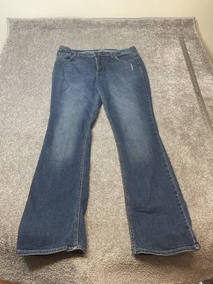 Lee Riders Jeans Women's 14L Boot Cut Mid Rise Blue Denim