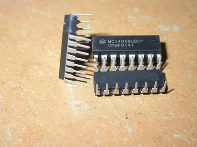 CD 4049 UBCP Hex Inverter Buffer IC DIL-16 2 Stück ON Ersatzteil L#028-2