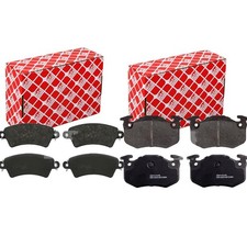 FEBI BREMSBELÄGE VORNE+HINTEN passend für Peugeot 206 2A/C 206 CC 2D 306