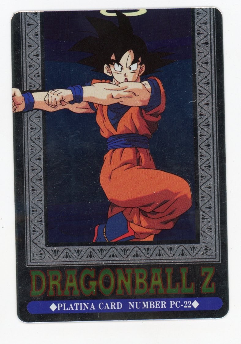 ドラゴンボールZ PLATINA CARD NUMBER PC29 Dragon Ball Z - PC 22 Japanese Platina Foil Card 1995 | eBay