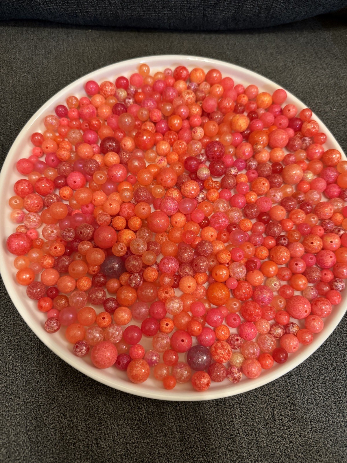 Steelhead Trout Salmon Beads Hand painted UV Multiple Sizes Variety pack 500