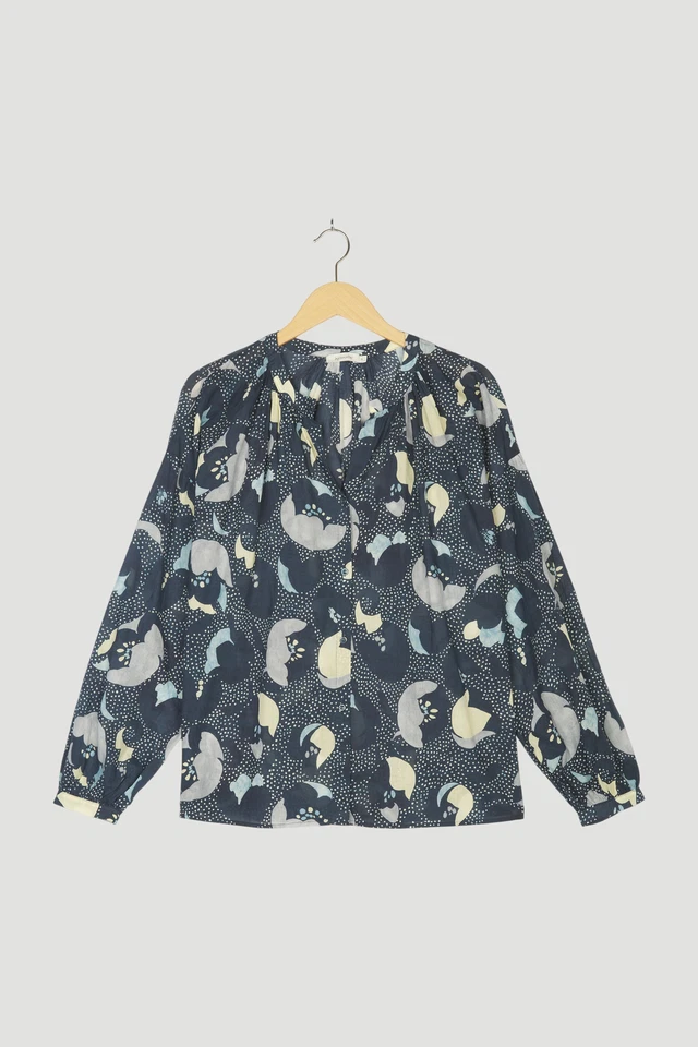 Hess Natur Bluse  Baumwolle Gr. M Blau Damen - Bild 1 von 4