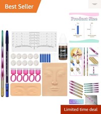 Professional Microblading Eyebrow Pen Kit with Natural Pigments Practice Tools