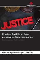 Criminal Liability Of Legal Persons In Cameroonian Law Limbang Taschenbuch 2022