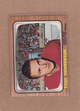 1966-67 TOPPS HOCKEY PAUL HENDERSON #46 RED WINGS EX/EX+ *A48073