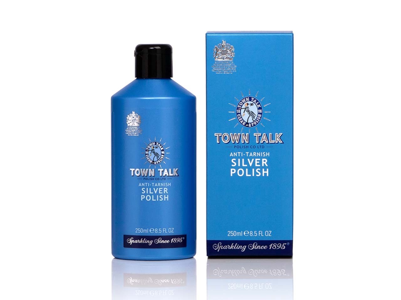 Town Talk Silver Anti-Tarnish Polish 250ml Easy To Use Uk Stock