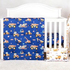 UOMNY Crib Bedding Set for Boys 3 Piece Baby Boy Crib Bedding Sets