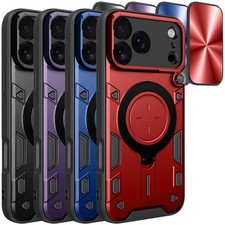 For iPhone 18 Pro Max Hybrid Phone Case Magnetic Ring Stand Camera Lens Cover