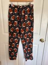 Fleece Football Men  s Pajama Bottom Size Medium