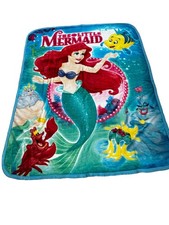 Ariel Little Mermaid Plush 40"x50" Throw Blanket TT