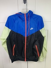 Nike M Sportswear Windrunner Hooded Jacket Blue Green Colorblock 90s Retro