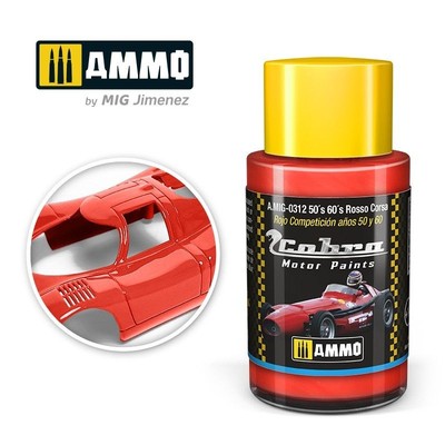 Ammo MIG 0312 - Cobra Motor 50´s 60´s Rosso Corsa 30ml - Neu