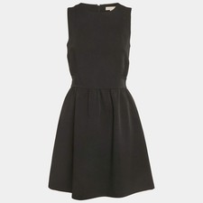 MICHAEL Michael Kors Black Crepe Sleeveless Mini Dress S