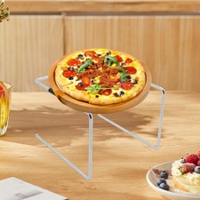 Soporte para sartén de pizza reutilizable soporte elevador de exhibición de alimentos para fiesta catering picnic