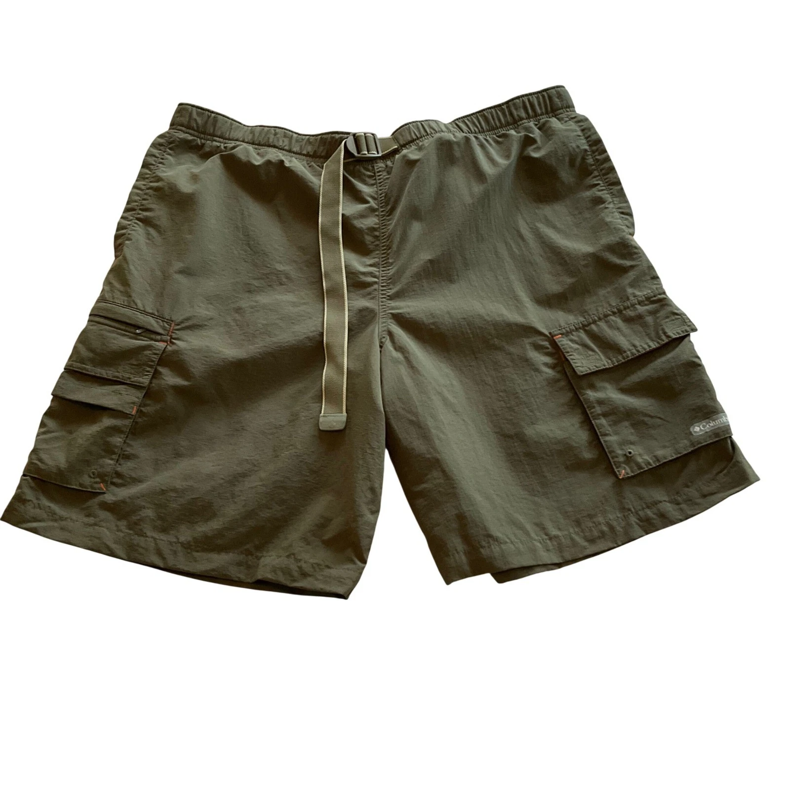 Columbia Cargo Shorts Mens Large Green XCO Packable Hiking Outdoor AM4376