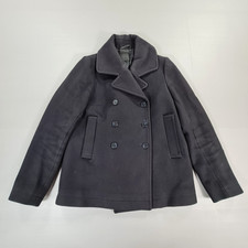 COS Womens Coat Navy Blue 6 UK Double Breasted Wool Jacket 36