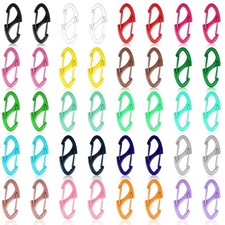 40 Pcs Small Carabiner Clips 1.6 Inch Double Sided Gate Snap Hooks Key Clips ...