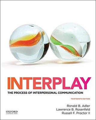 Interplay: The Process of - Paperback, by Adler Ronald; Rosenfeld - Acceptable