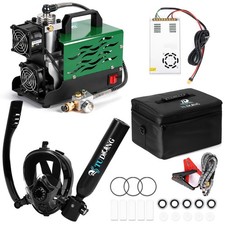 TUDIVING Diving Set 0.5L Mini Scuba Tank with Snorkeling Mask and Air Compressor