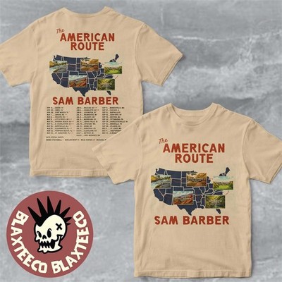 Sam Barber The American Route 2026 Tour Schedule Dates Two Sided Shirt Unisex