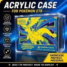 Pokemon ETB Acrylic Case (UV Resistant) cheapest Uk Seller - Fast Dispatch