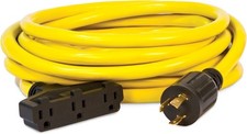 Champion 25FT 30A 125V Generator Extension Cord L5-30P to 3x 5-15R