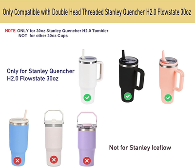 EHOTER Vervanging 20oz en 30oz Flip Tumbler Deksel Geschikt voor Stanley 20oz en 30oz IceFlow Flip Adventure Quencher en Quencher 2.0 Tumbler (zwart, voor 30oz EHOTER Vervanging 20oz en 30oz Flip Tumbler Deksel Geschikt voor Stanley 20oz en 30oz IceFlow Flip Adventure Quencher en Quencher 2.0 Tumbler (zwart, voor 30oz