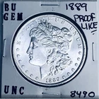 1889 BU GEM MORGAN SILVER DOLLAR UNC MS+++ U.S. MINT RARE COIN 8490