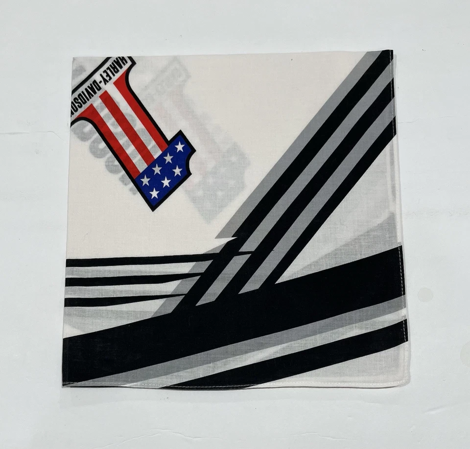 "PAÑUELO VINTAGE ART HARLEY DAVIDSON CLÁSICO ALGODÓN HOMBRE PAÑUELO DE BOLSILLO 19""" Foto 3 de 4