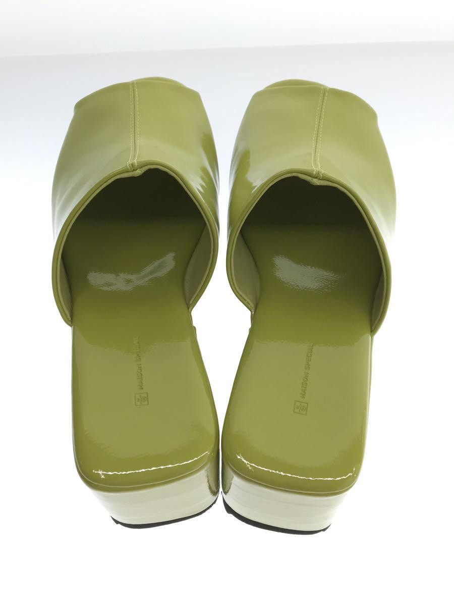 MAISON SPECIAL Platform Sabot Sandals 37 GRN Enamel MAISON SPECIAL Platform Sabot Sandals 37 GRN Enamel