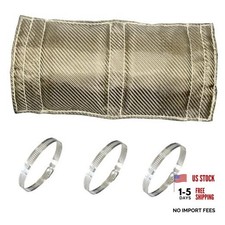 Titanium Pipe Heat Shield 6" x 12'' Exhaust Heat Shield Motorcycle Heat Guard