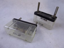 Aufsteckteil Bauteil 100 pF SEG Elektrotechnik Elektronik DDR Physik Schule