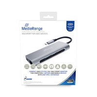 MEDIARANGE MRCS510 USB 3.2 Gen 1 (3.1 Gen 1) Type-C 60W Silver SD SDHC SDXC