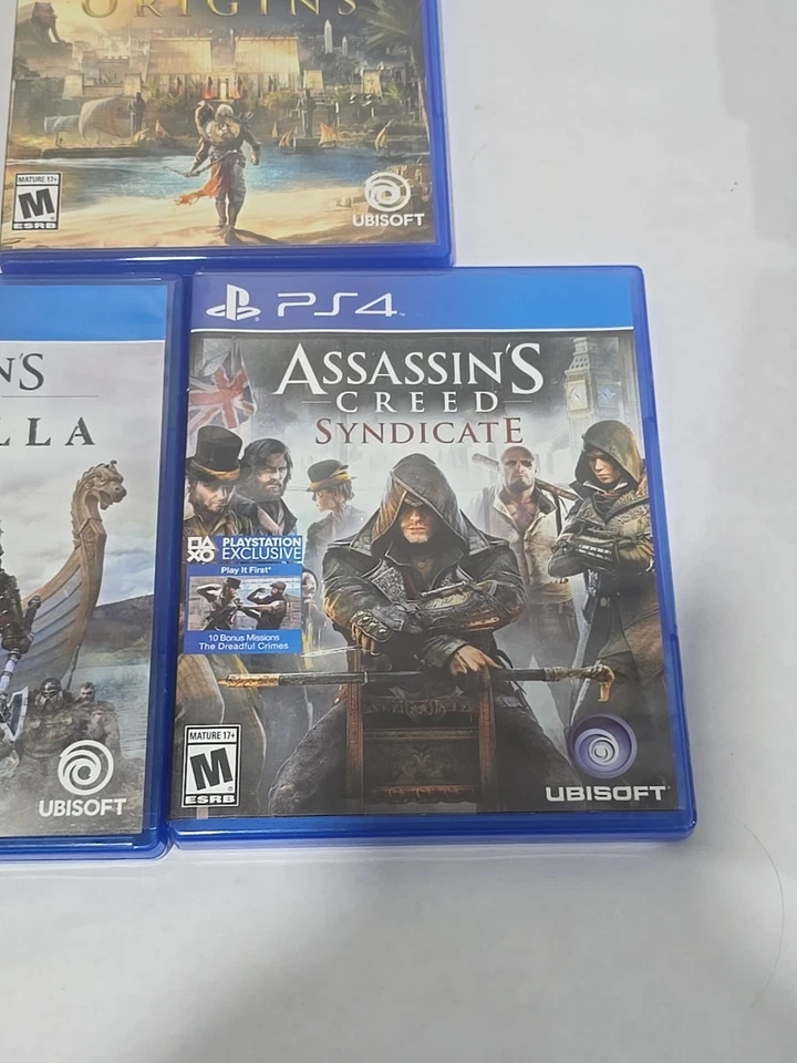 Assassin’s Creed PS4 Game Lot (3) - Valhalla, Syndicate, Origins - Image 4 of 4