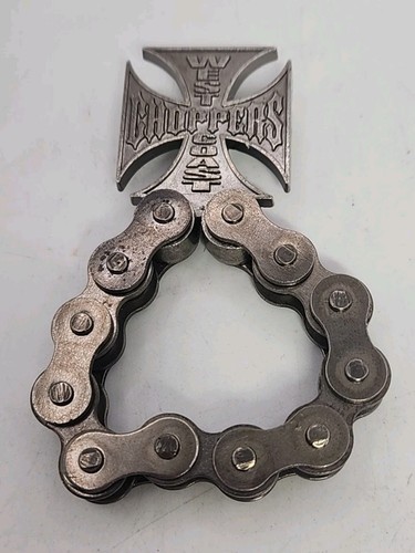 WEST COAST CHOPPERS Motorcycle Keychain Vintage Metal Bottle Opener Chain Biker