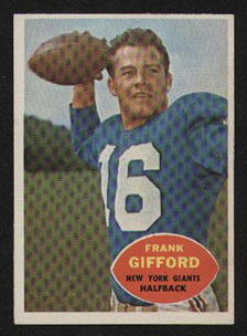 1960 Topps Football Card #74 - Frank Gifford - Picture 1 of 1