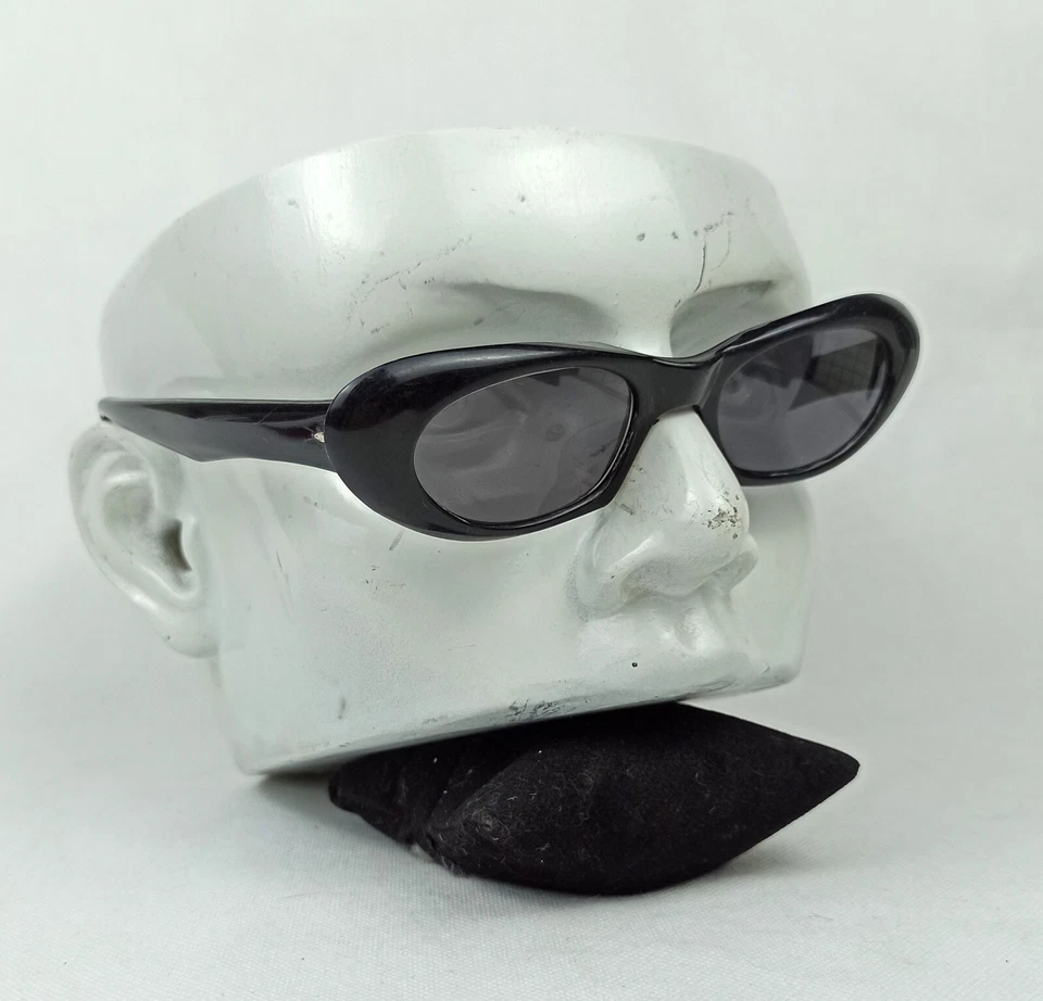 50s CAT Sunglasses Vintage Mid-Century Thick Acetate BLACK Frame SOLONOVA ITALY - Image 3 of 4