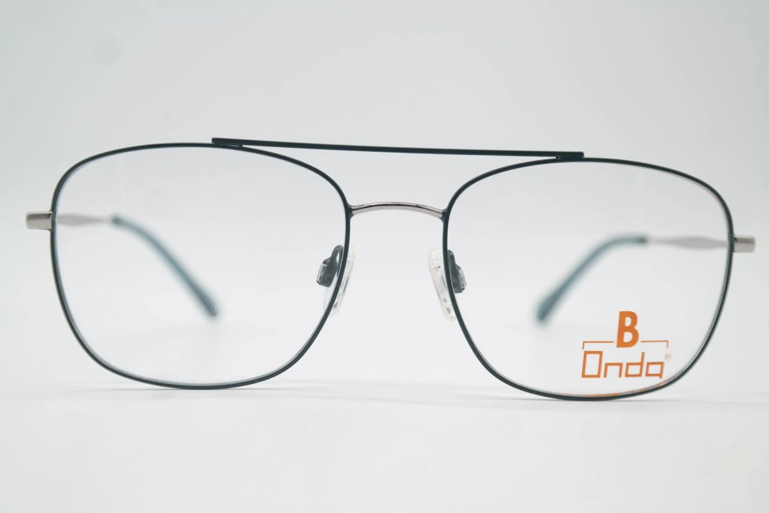 Eyeglasses Onda On3073 Green Silver Oval Frame New