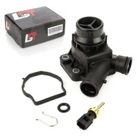 Thermostat Flansch KüHlmittel 30774489 90°C FüR Volvo XC60 XC70 Ii XC90 3.0 3.2