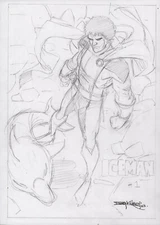 Iceman #1 Full Splash Cover/Page Prelim - Signed Art By Barry Kitson - 2023