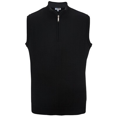 Edwards Mens Style #4052 QUARTER-ZIP ACRYLIC VEST Size: XS