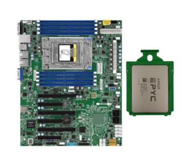 Supermicro H11SSL-i Motherboard + Amd epyc 7532 32 Core 64 Threads 3.3ghz CPU