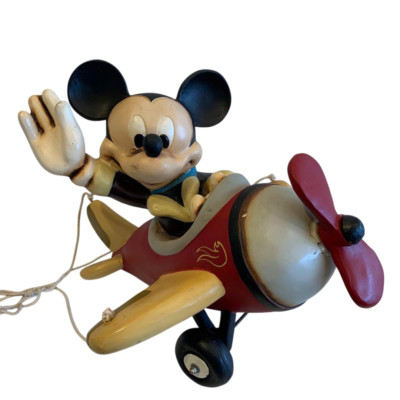 Disney Vintage ''Micky Maus im Flugzeug'' Objektgröße H 15,7 x B 18,8 Zoll